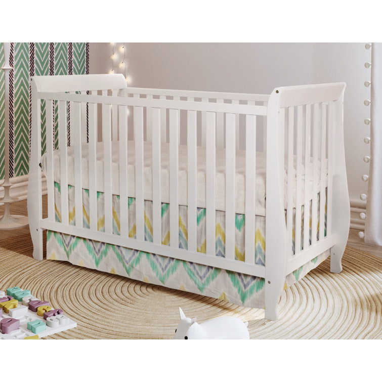 Harriet Bee Deering 4in1 Convertible Crib with Toddler Guardrail